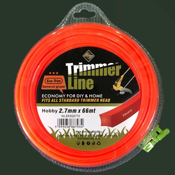 Fűnyíródamil 2,7 x 66 m ( SZÖGLETES )