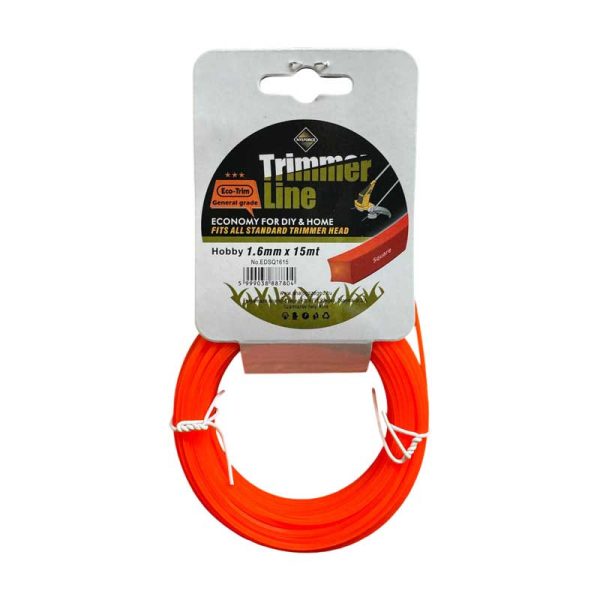 Fűnyíródamil 1,6 x 15 m ( SZÖGLETES )