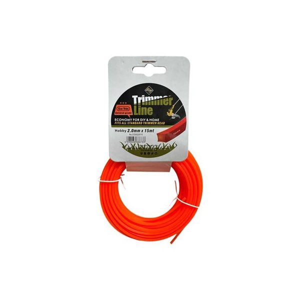 Fűnyíródamil 2,0 x 15 m ( SZÖGLETES )