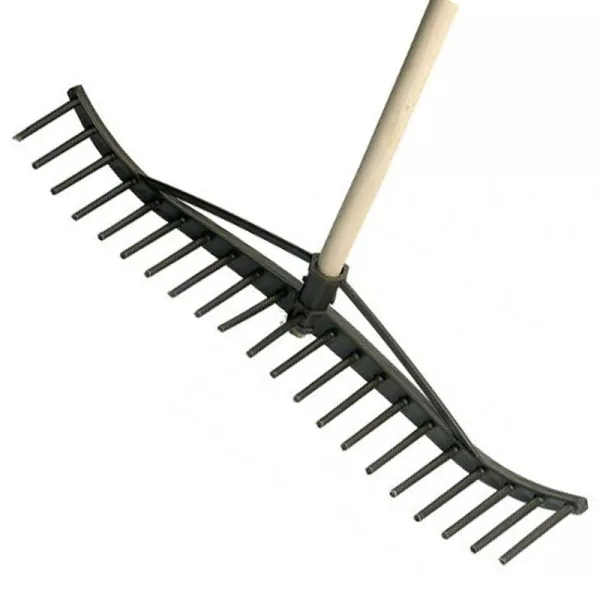 Gereblye műanyag 19fogú 52cm NYEL.130-as nyél