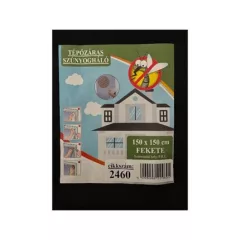 Tépőzáras szúnyogháló FEKETE 150x150cm
