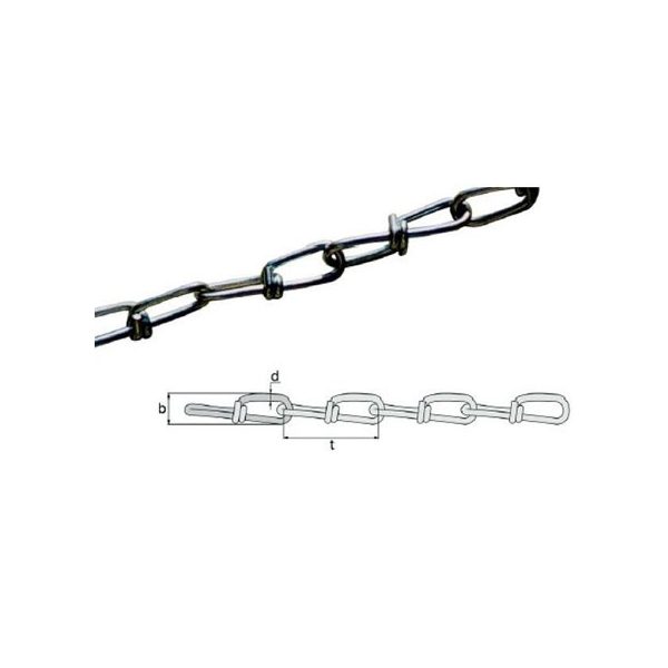 Csomózott lánc 1,8 horganyzott 130 m/tekercs - ár/fm