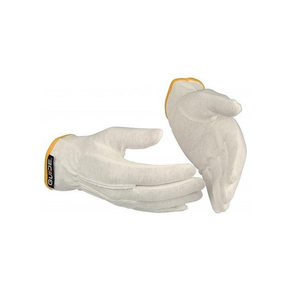 Kesztyű GUIDE 549 köt.fehér pvc pötty 9
