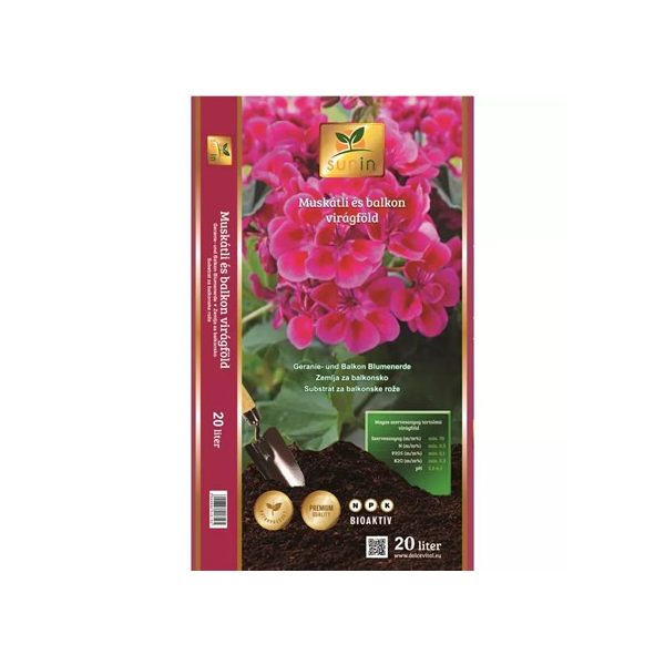 Virágföld SUNIN muskátli/balkon 50 L