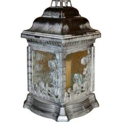 Üvegmécses Z-207 fehér-ezüst (6db/tálca)