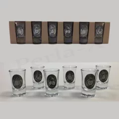 Pohárszett 0,4cl - ón cimkés
