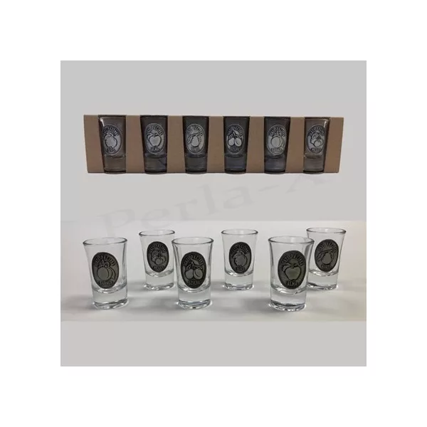 Pohárszett 0,4cl - ón cimkés