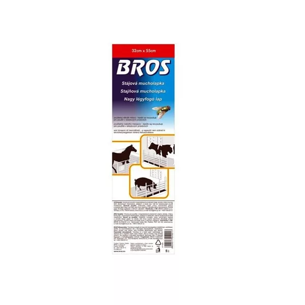 BROS B017 Légyfogó lap 5db/cs 32x60cm
