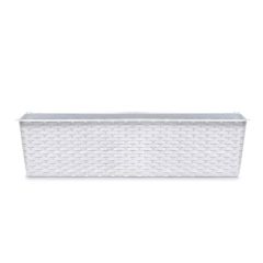   Balkonláda rattan, alátéttel ISR700P, 70 cm, FEHÉR (10 db/csomag) - ár/db