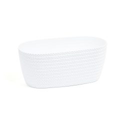   Balkonláda fonott, DSPC400, 40 cm, FEHÉR (5 db/csomag) - ár/db