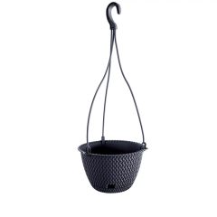   Kaspó akasztós, fonott DSPW270 SZÜRKE (5 db/csomag) - ár/db