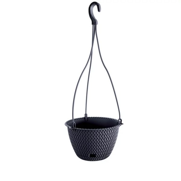 Kaspó akasztós, fonott DSPW270 SZÜRKE (5 db/csomag) - ár/db