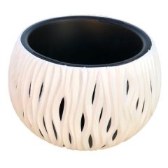 Virágtál, betét+akasztó, 37 cm DSK370WS HULLÁMOS FEHÉR