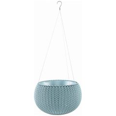 Virágtál, betét+akasztó, 29 cm DKSP290WS FONOTT JÉGKÉK