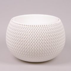 Virágtál, betét+akasztó, 37 cm DKSP370WS FONOTT KRÉM