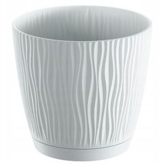   Kaspó hullámos, ALÁTÉTTEL DSY150P FEHÉR (5 db/csomag) - ár/db