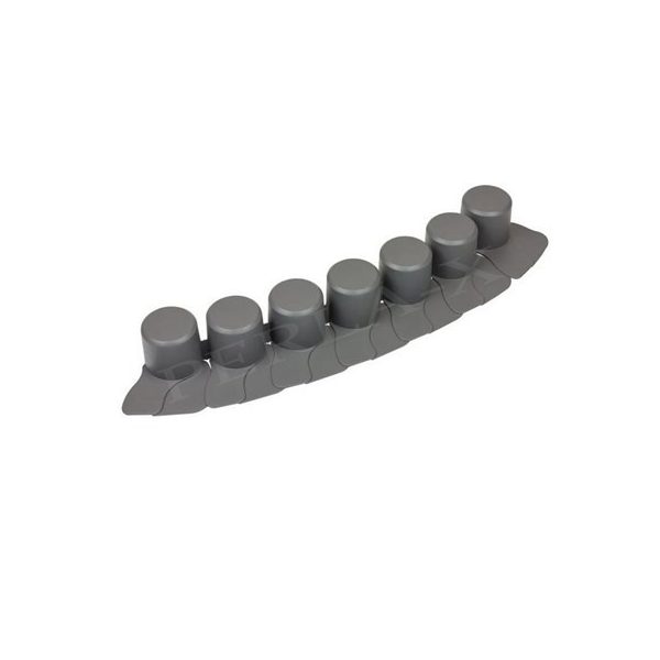 Ágyásszegély, műanyag henger 3020x100 IPAL6 SZÜRKE