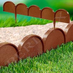 Ágyásszegély íves, 9 cm x 10 m IKRA TERRACOTTA