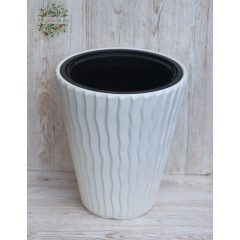 Virágváza alacsony, henger 35 x 38 cm DBSP350 FEHÉR