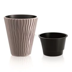 Virágváza alacsony, henger 35 x 38 cm DBSP350 MOKKA