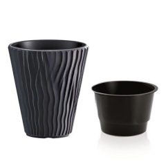 Virágváza alacsony, henger 35 x 38 cm DBSP350 ANTRACIT