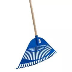 Lombseprű műanyag NYELEZETT 580x350 sárga-kék 23 fogú