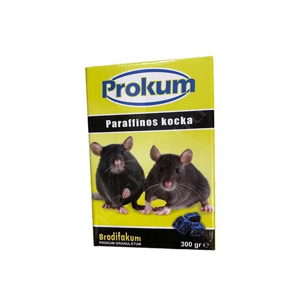 Prokum rágcs.irtó parafiiinos blokk 300gr 25ppm brodifakum 12db/doboz