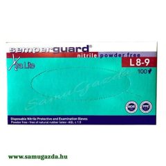 Kesztyű nitril kék L-es