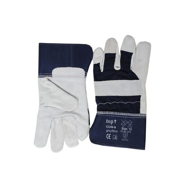 Kesztyű TOP COW marhabőrből tenyerén dupla réteg 12-es