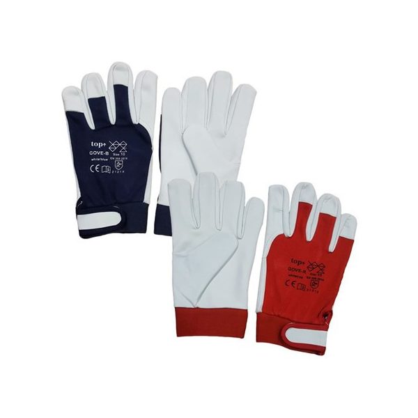 Kesztyű TOP GOVE 10-es kecskebőr pamut kézháttal