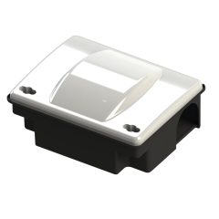   Kompakt patkány etetődoboz magasított tetővel ÁTLÁTSZÓ (23 x 18,2 x 10,3 cm) MUPLA904ITCI