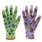 Kesztyű kertész virágmintás 7-es TOP PU FLOWER