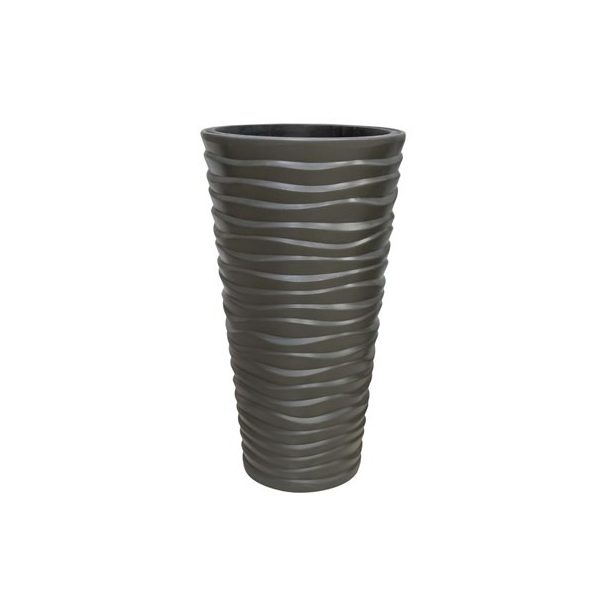 Virágváza magas, VÍZSZ. HULLÁM 30 x 51 cm DPSA300 ANTRACIT