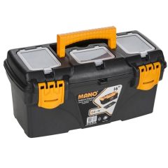   Szerszámos láda fekete MANO CLASSIC 16" COR-16 (410x209x195 mm)