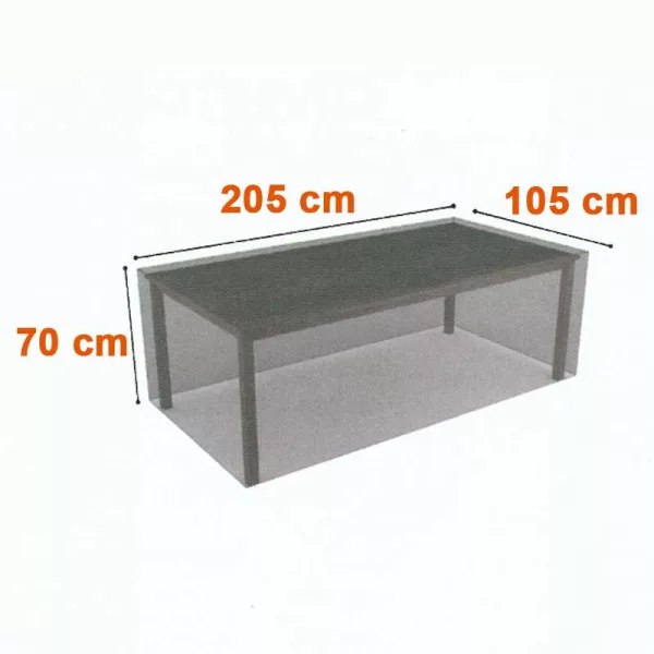 Kültéri bútortakaró COVERTOP asztal 205x105xh.70cm bronz  90gr (2013598)