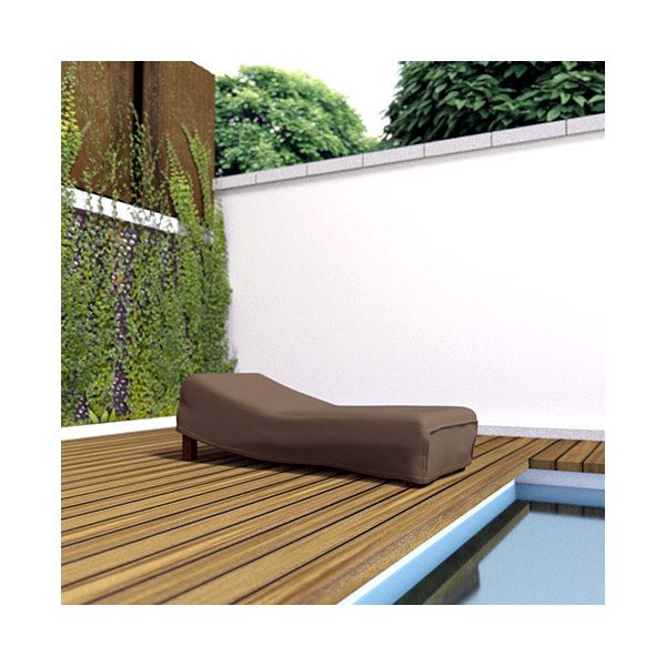 Kültéri bútortakaró COVERTOP nyugágy 200x80xh.40cm bronz  90gr   (2013603)