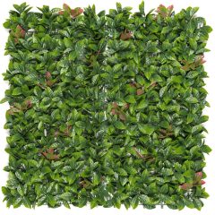 Zöldfal " vörös babérlevelekkel " 1x1m 2017255