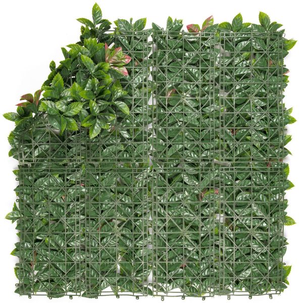 Zöldfal " vörös babérlevelekkel " 1x1m 2017255