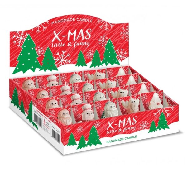 Gyertya SB 520 FB-Xmas figura 75mm (20db/doboz)