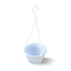   Kaspó akasztóval Jacinta 23cm Fehér - 3,7 L - KOMPLETT - AKASZTÓVAL