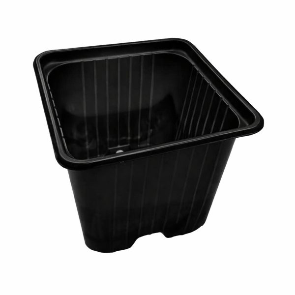 Cserép szögletes Desch 7x7x8 Fekete