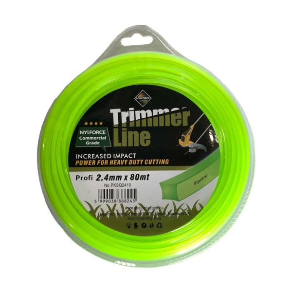 Fűnyíró damil Profi  ZÖLD 2,4 x 80 m (10/20/ karton)