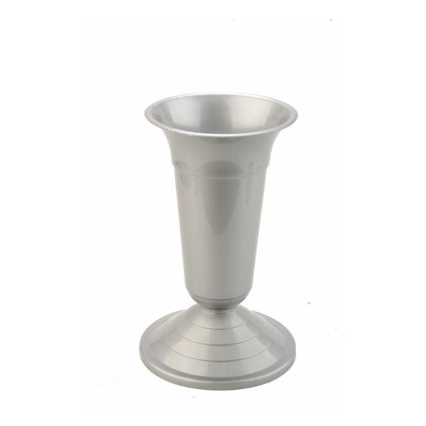 Virágváza temetői 35cm EZÜST beton nehezékkel