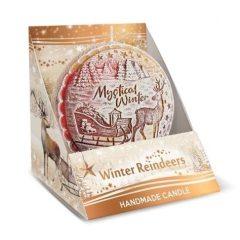 Gyertya SB499 DYSK 75mm - Winter Reindeers (20db/karton)