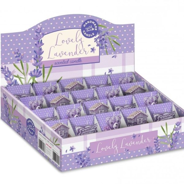 Gyertya SB516 FB - Lovely lavender figura ár/db