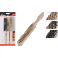 Drótkefe szett 21cm 3darabos fanyelű (CR1000540)