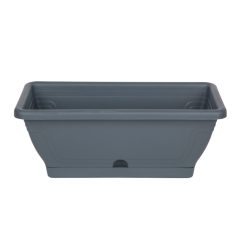   Virágláda tálcával 40cm 6l-es (IPE) ANTRACIT (10 db/cs) - ár/db