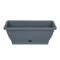 Virágláda tálcával 40cm 6l-es (IPE) ANTRACIT (10 db/cs) - ár/db
