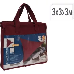   Napvitorla 3x3x3m Burgundivörös - háromszög alakú (C46400540)