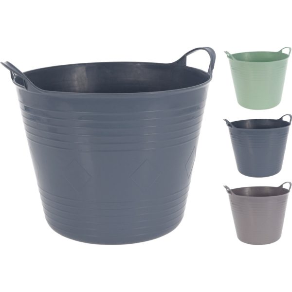 Háztartási műanyag kosár 40L színes (042244220)